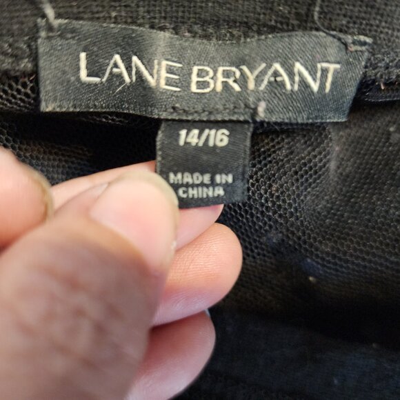 Lane Bryant Sheer Embroidery Babydoll Tunic Top 14/16 Wimsigfoth Fairy Grunge - Picture 2 of 12